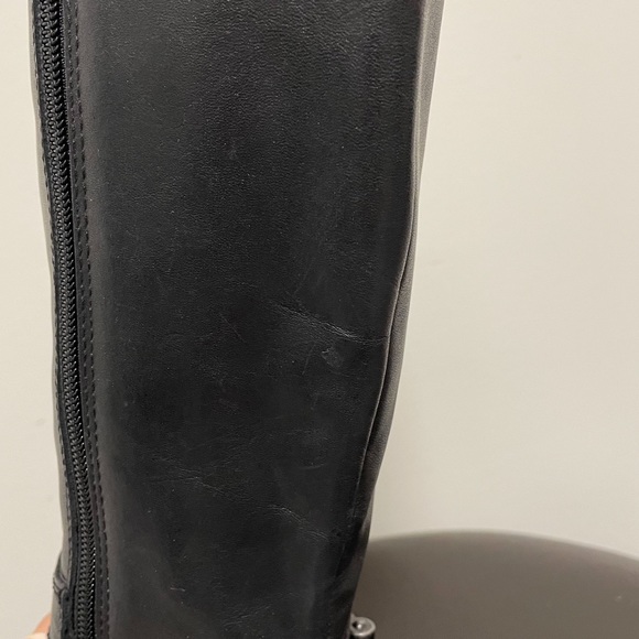 Naturalizer Black Leather Dane Boots 6.5 GUC 2 Inch Heel Mid Calf *no box* - Picture 12 of 12